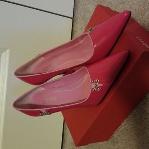 Esprit patent leather pink pumps